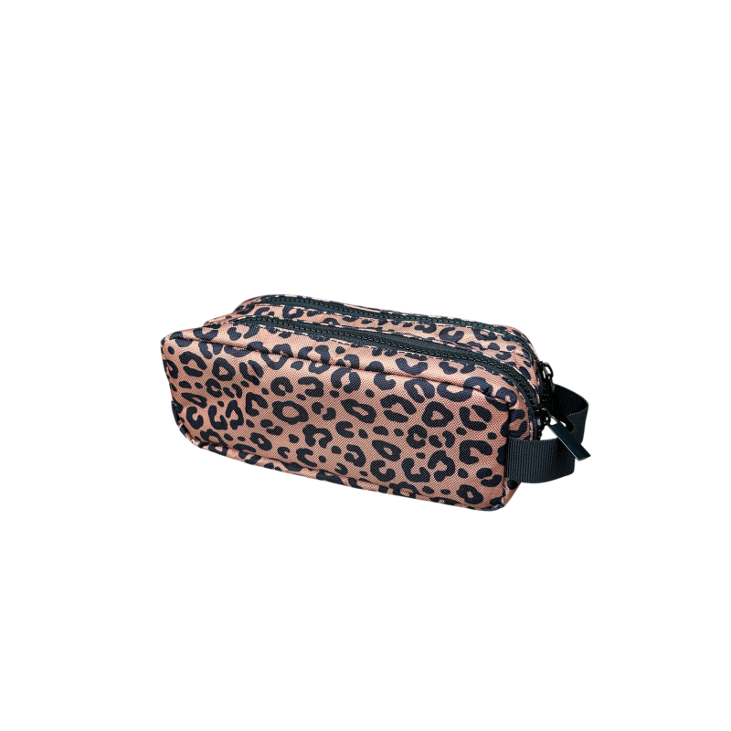 Trousse double | Léopard noir