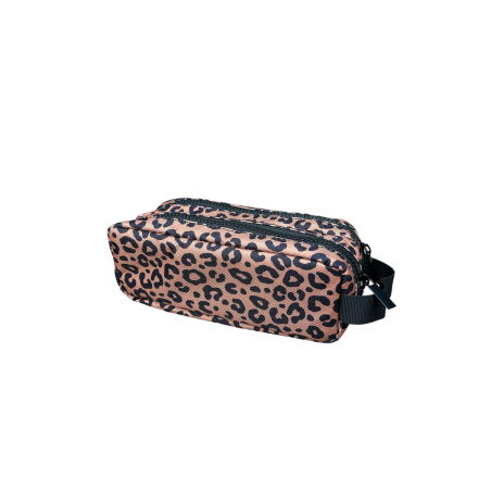 Trousse double | Léopard noir - Atelier wagram