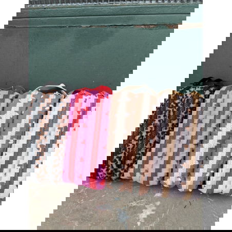 Trousse double | Coeurs marron - Atelier wagram