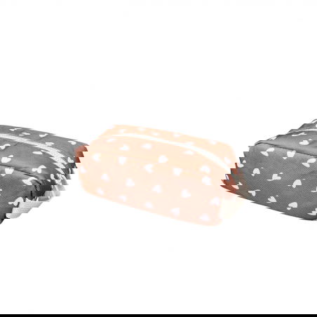 Trousse simple | Coeurs beige - Atelier wagram