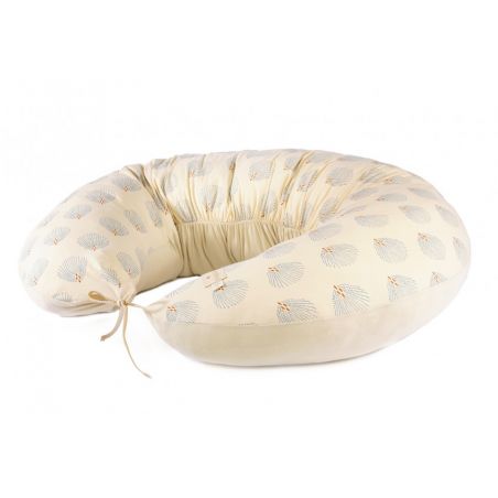 Coussin de maternité Luna | Plumes (Gatsby) Crème - Nobodinoz Coussin de maternité Luna | Plumes (Gatsby) Crème - Nobodinoz