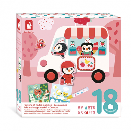 Feutrine et feutre magique | Les couleurs - Janod