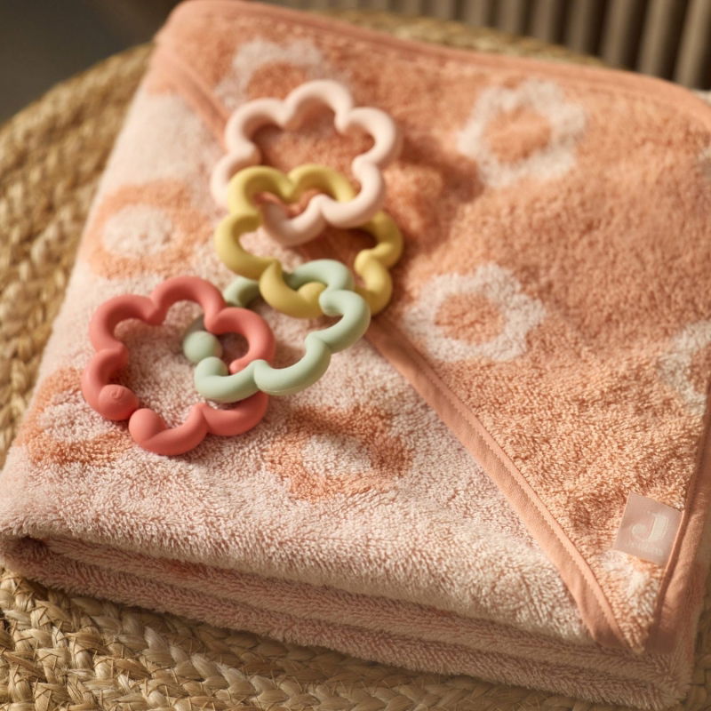 Cape de bain éponge 75x75cm | Flower