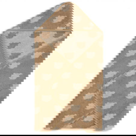 Cape de bain éponge 75x75cm | Teddy Bear - Jollein