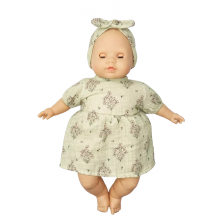 Émilie, poupée Cuties 36 cm avec | Ensemble Fleurs - Paola Reina