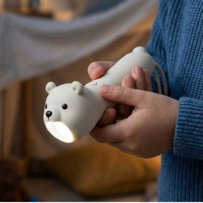 Lampe de poche silicone | Ours
