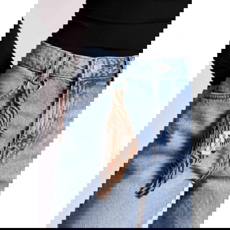 Porte-clés sac banane | Côme Tigre Cannelle - Hindbag