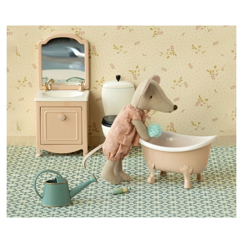 Grande soeur souris dans sa boite