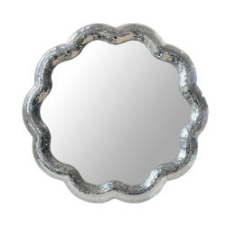 Miroir disco ondule 60 | Argent - Opjet