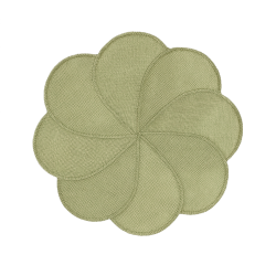 Set de table rond jute | Vert - Opjet
