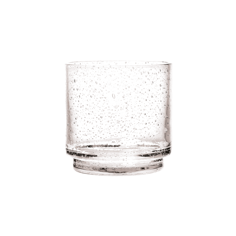 Lot de 6 verres bouli transparent empilable