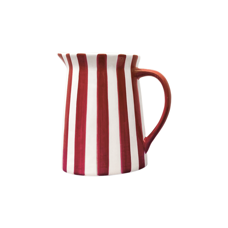 Pichet rayure MM | Rouge
