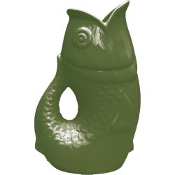 Vase céramique Poisson XXL | Kaki - Opjet