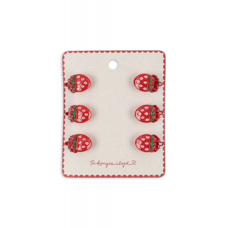 Minis pinces à cheveux | Fraise