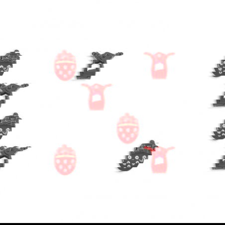 Minis pinces à cheveux | Fraise - Konges Slojd