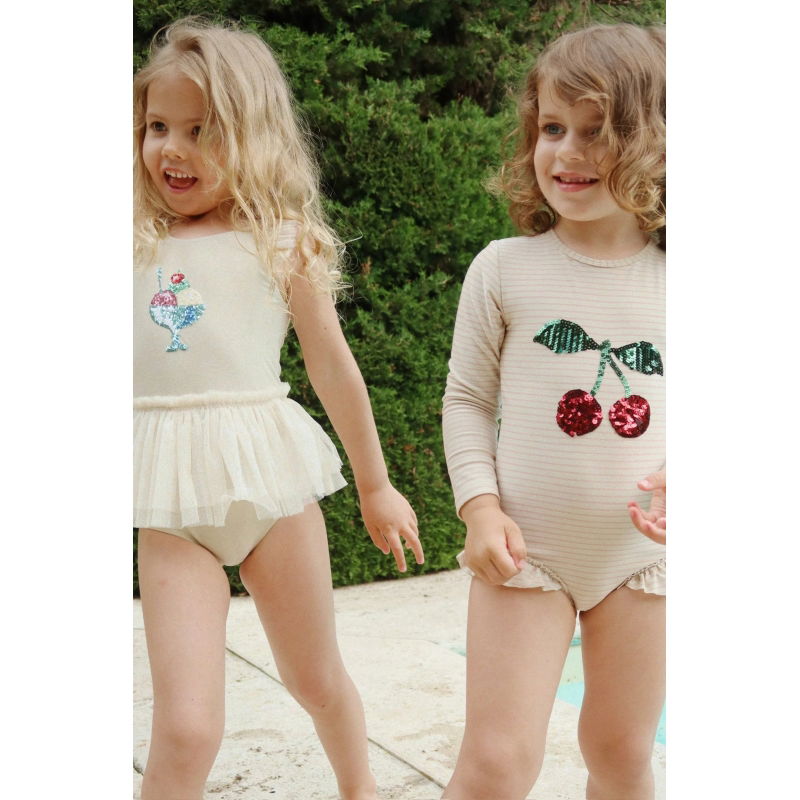 Maillot de bain manches longues | Cerise