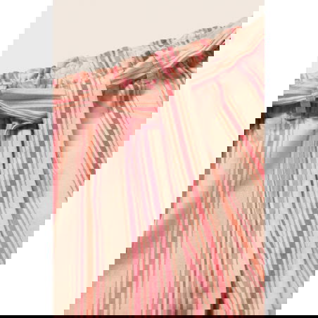 Pantalon à rayures Sena | Rose - Cozmo