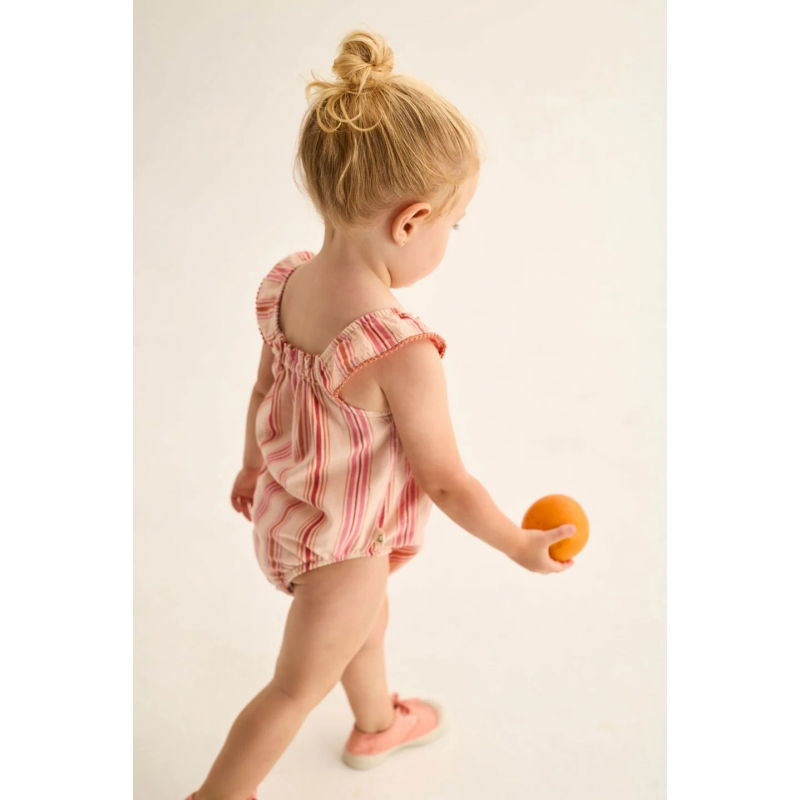 Barboteuse rayée Rue | Rose