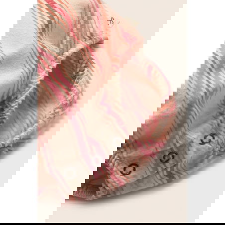 Barboteuse rayée Rue | Rose - Cozmo