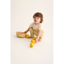 Pantalon en éponge Jasper | Rayé jaune