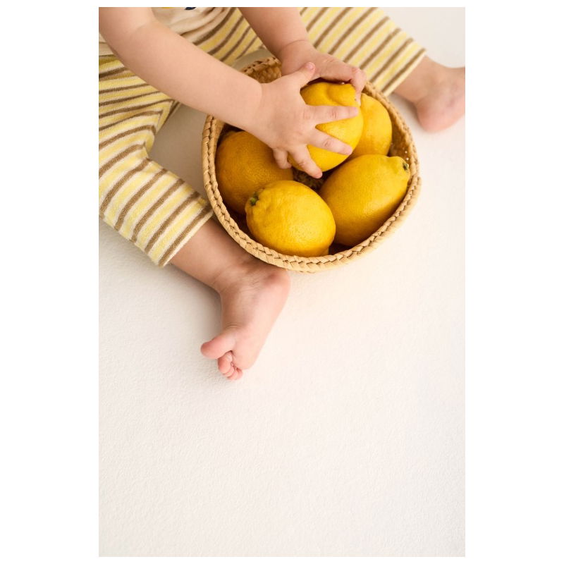 Pantalon en éponge Jasper | Rayé jaune