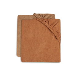 Pack de 2 housses pour matelas à langer | Caramel et Biscuit - Jollein