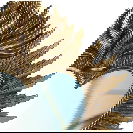 Miroir Coeur Polyrésine | Doré - Sélection déco