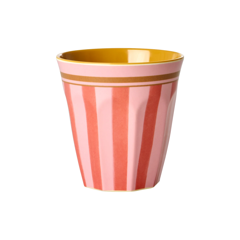 Gobelet medium | Organic Stripes Print Rose