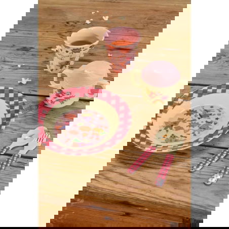 Gobelet medium | Hero Print Rose - Rice