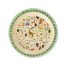 Assiette | Fun Fair Print Menthe