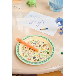 Assiette | Fun Fair Print Menthe