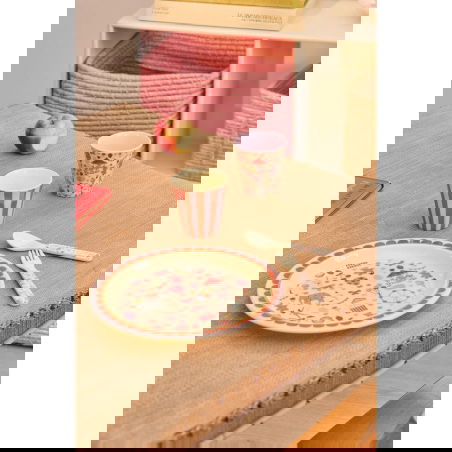 Assiette | Fun Fair Print Rose - Rice