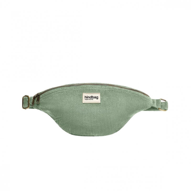 Sac banane Sasha | Velours Vert D'eau