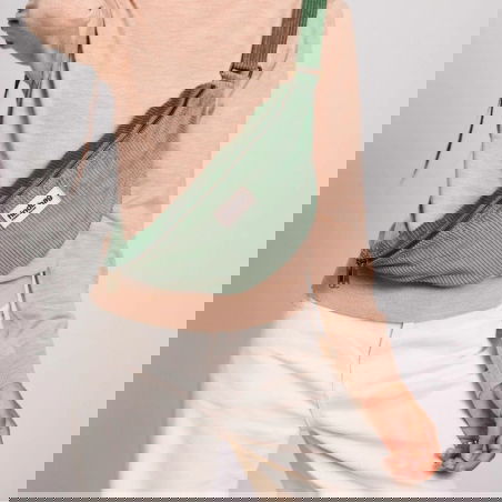 Sac banane Sasha | Velours Vert D'eau - Hindbag