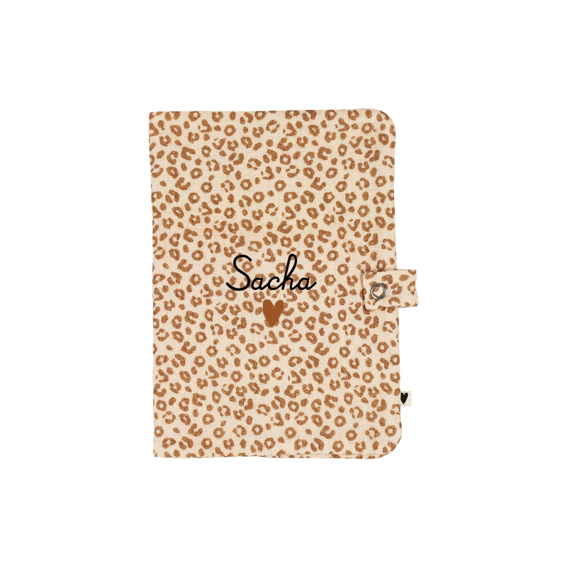 Protège carnet santé | Gaze Léopard