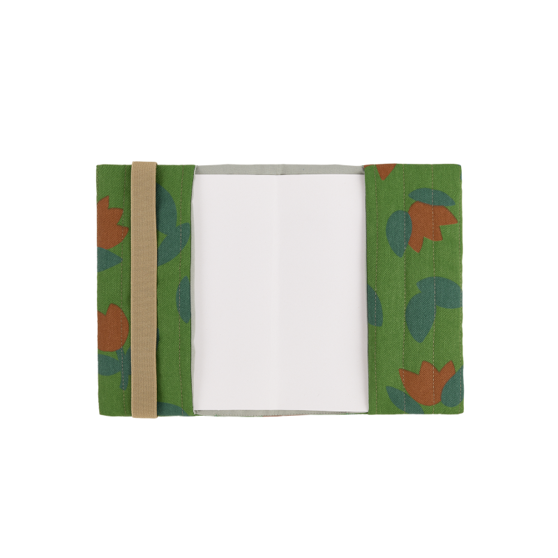 Protège carnet de santé | Tulipe verte