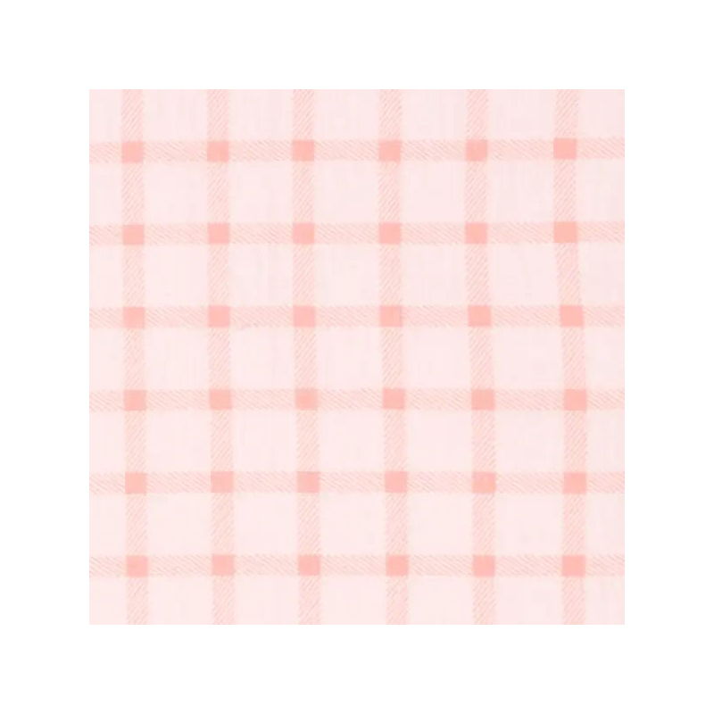 Couverture nouveau-né | Carreaux mauve et rose