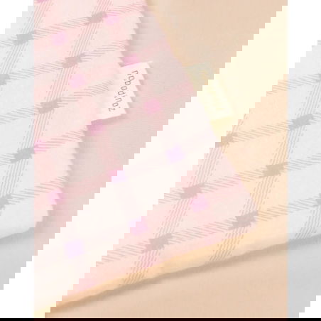 Couverture nouveau-né | Carreaux mauve et rose - Nobodinoz