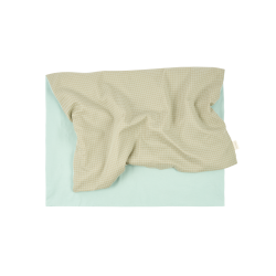 Couverture nouveau-né | Grille verte - Nobodinoz