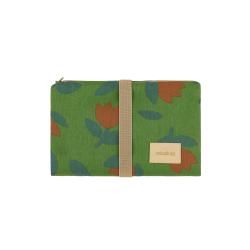 Tapis à langer imperméable Hyde Park | Tulipe verte - Nobodinoz