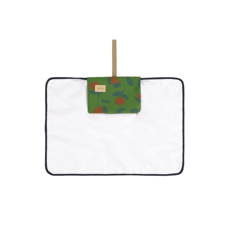 Tapis à langer imperméable Hyde Park | Tulipe verte