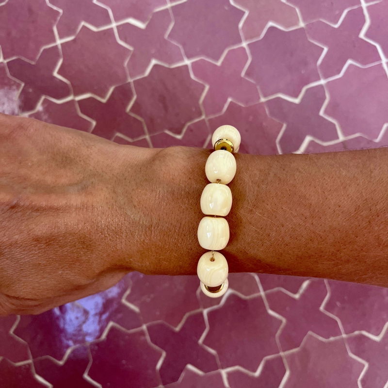 Bracelet Caravane - Crème