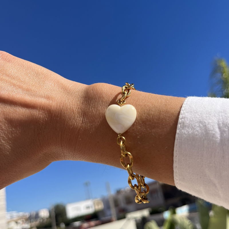 Bracelet petit coeur - Gold