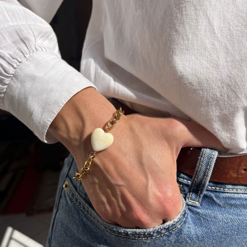 Bracelet petit coeur - Gold