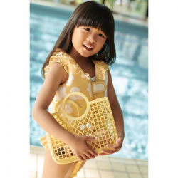 Gilet de piscine avec volants | Flower lemon yellow