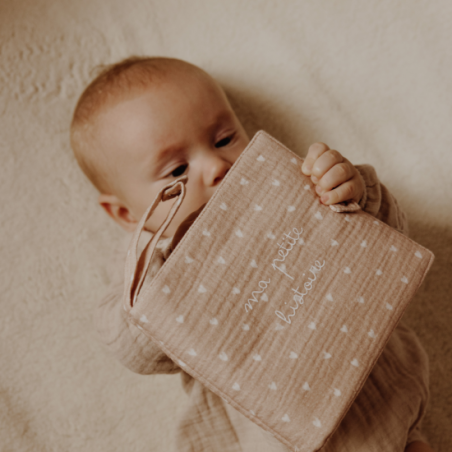Mini album photos | Beige petits coeurs - Atelier wagram