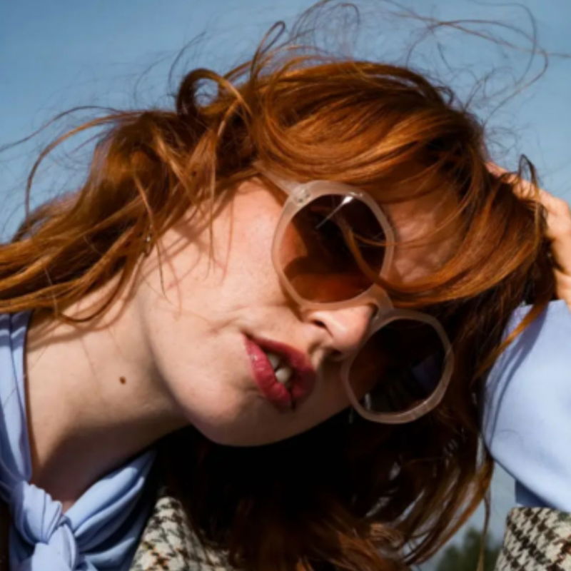Lunettes de soleil Adulte | Amanda Milk beige