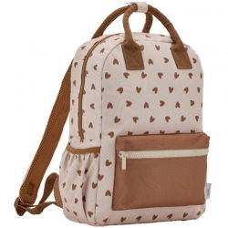 Sac à dos | Coeurs marron - Atelier wagram