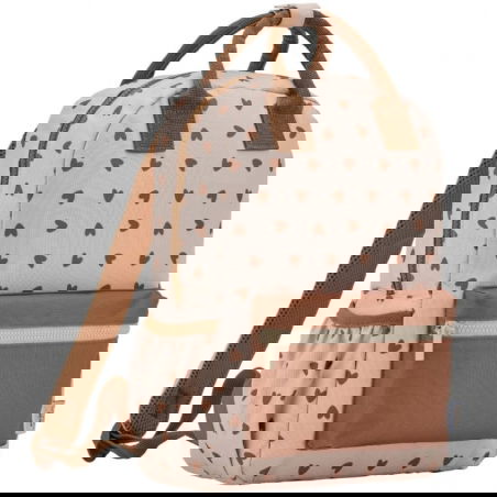 Sac à dos | Coeurs marron - Atelier wagram