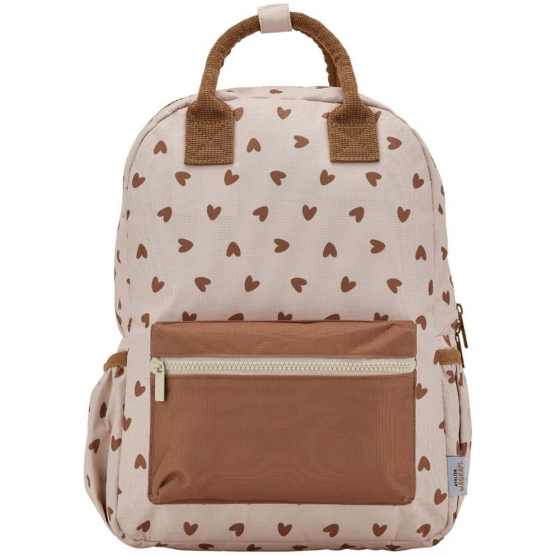Sac à dos | Coeurs marron